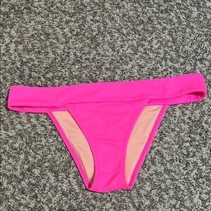 Victoria Secret Vibrant Pink Bikini Bottom Size Large